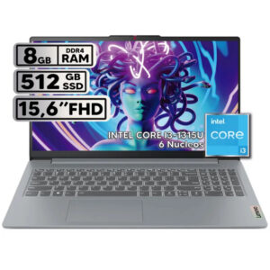 Portátil Lenovo IdeaPad Slim 3 15IRU8 Intel Core i3 1315U 15,6 Pulgadas FHD Memoria 8GB Estado Solido 512GB Freedos Color Gris